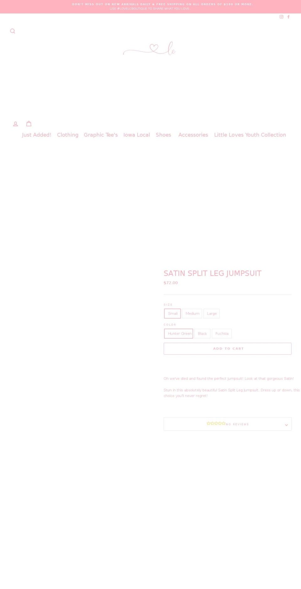lovelcboutique.com shopify website screenshot