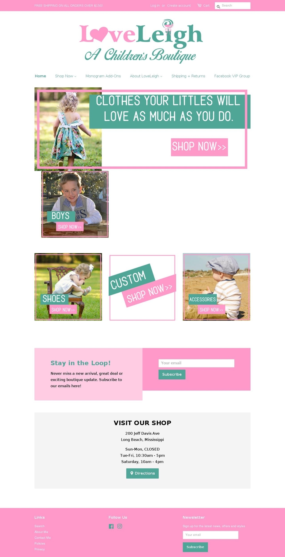 loveleigh.biz shopify website screenshot