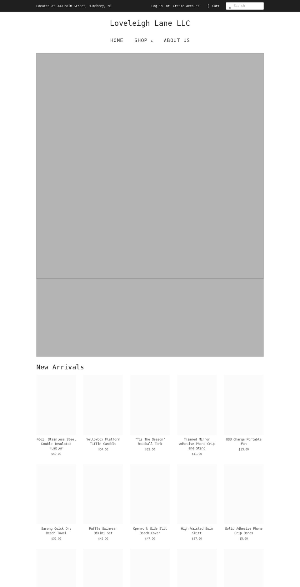 loveleighlanellc.com — Shopify storefront screenshot