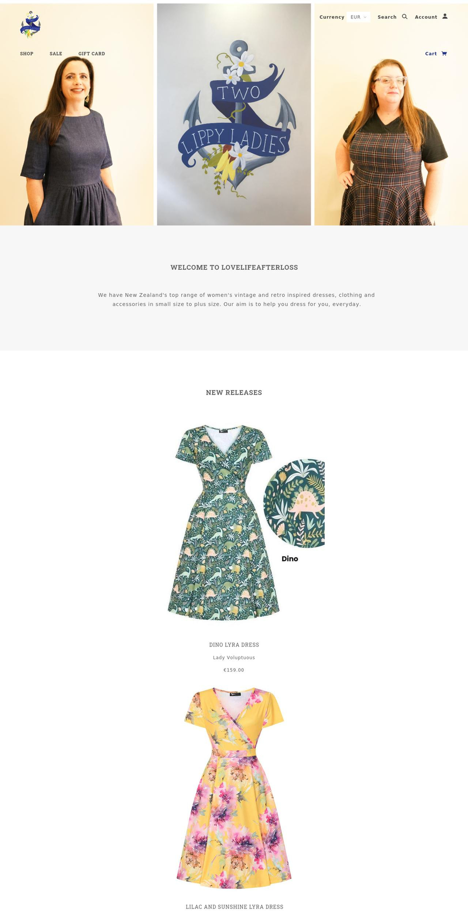 lovelifeafterloss.com shopify website screenshot