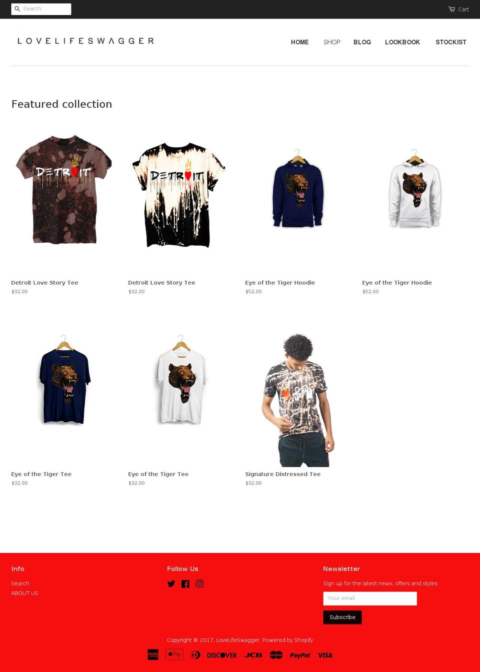 lovelifeswagger.com shopify website screenshot