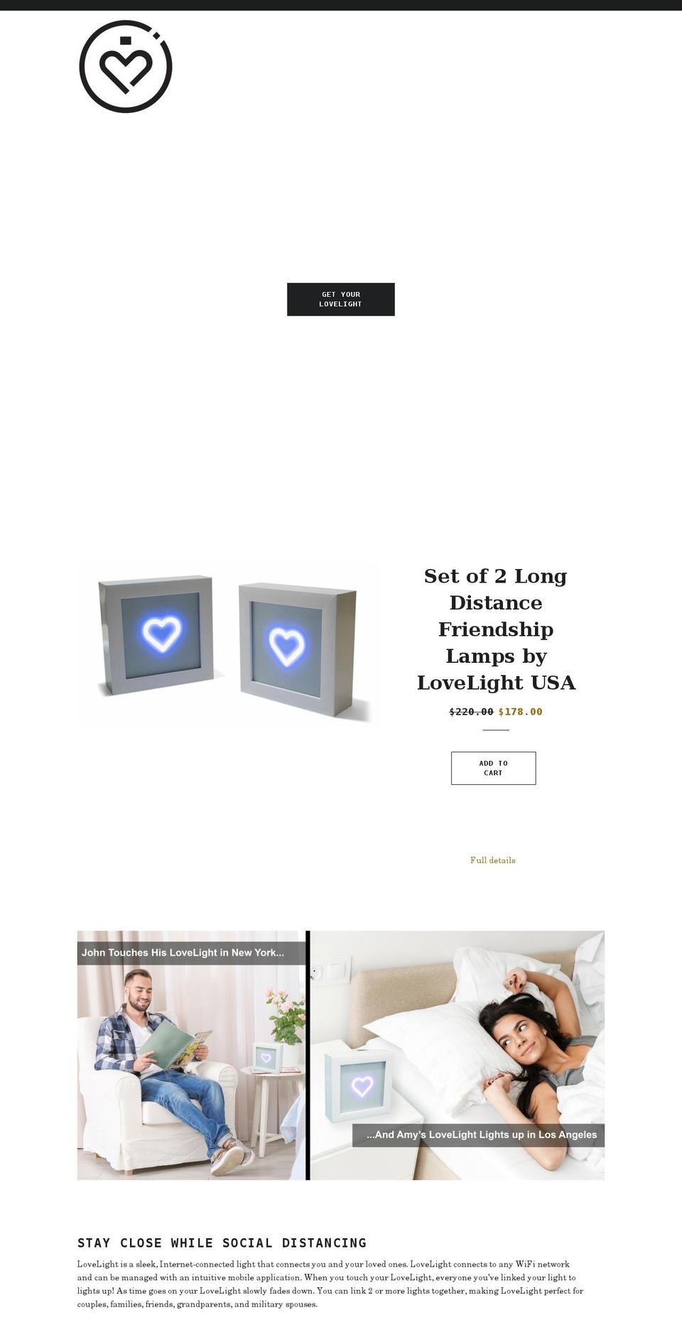 lovelightusa.com shopify website screenshot