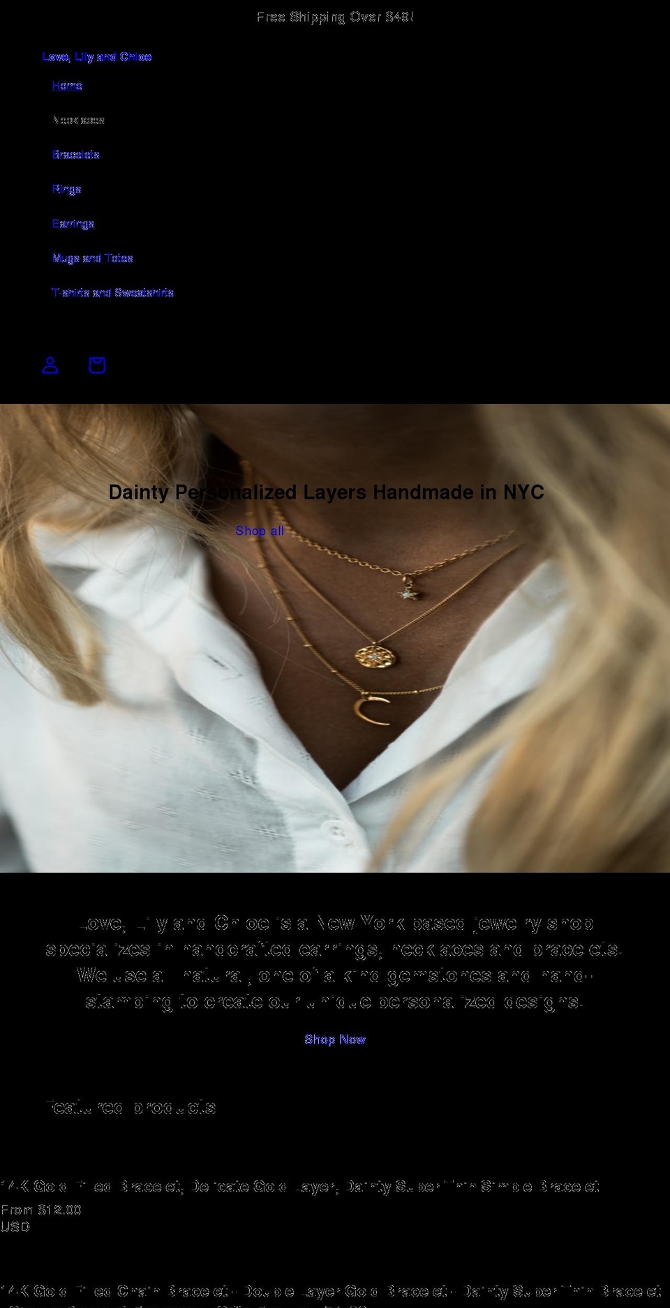lovelilyandchloe.com — Shopify storefront screenshot