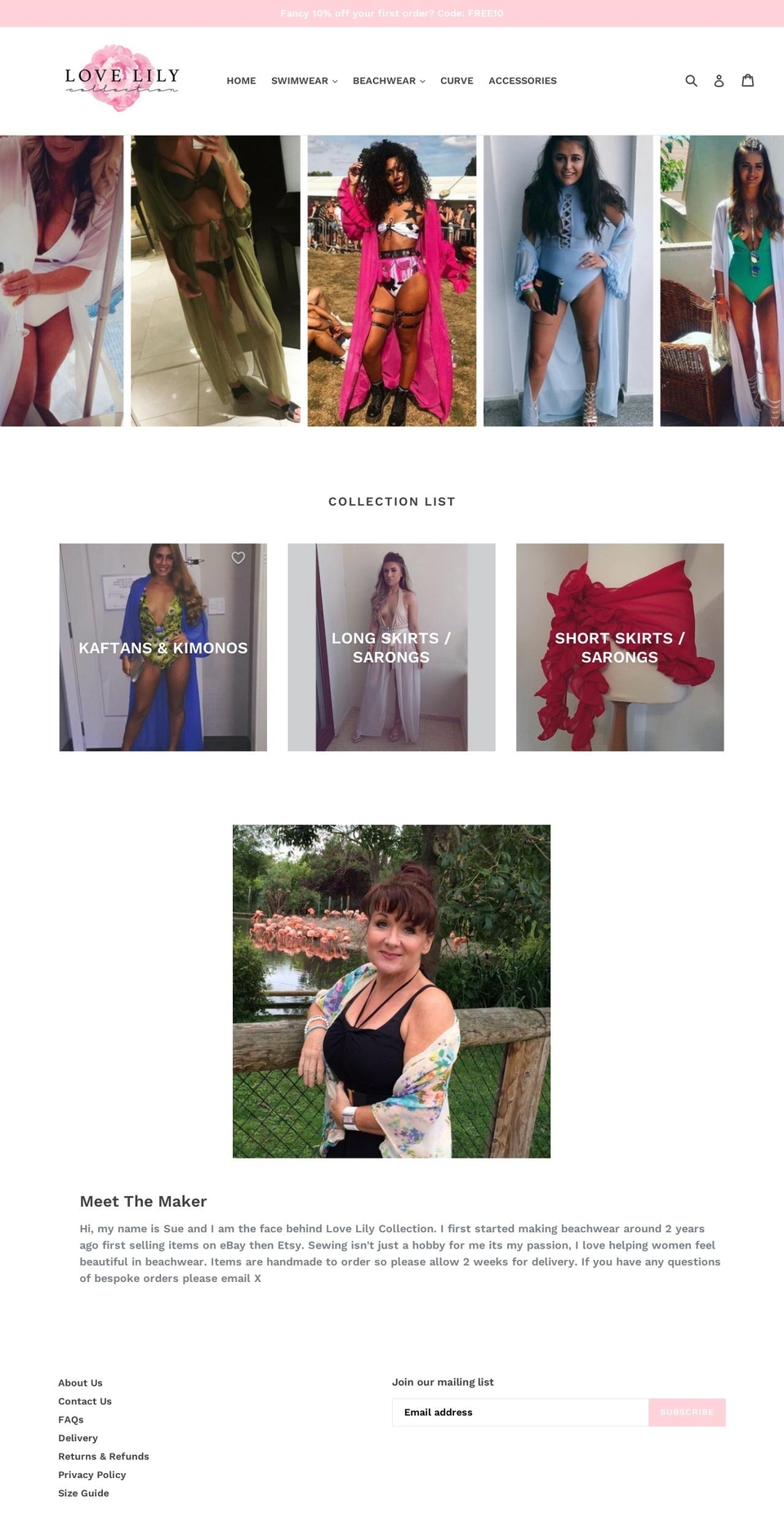 lovelilycollection.com shopify website screenshot