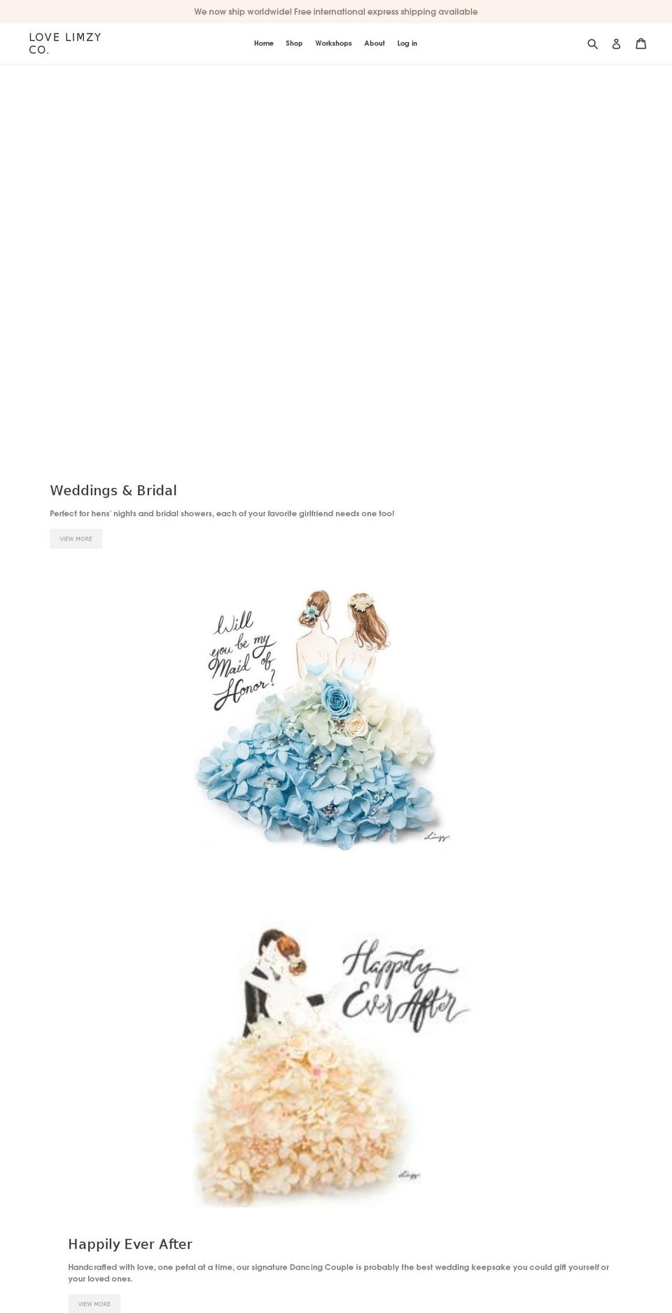 lovelimzyco.com — Shopify storefront screenshot