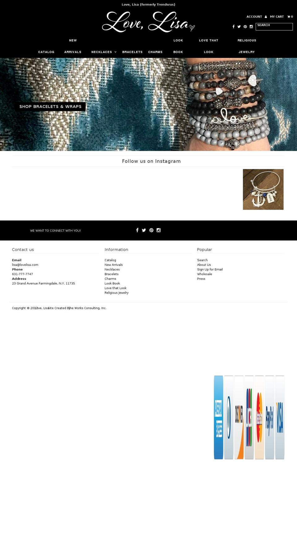 lovelisa.com shopify website screenshot