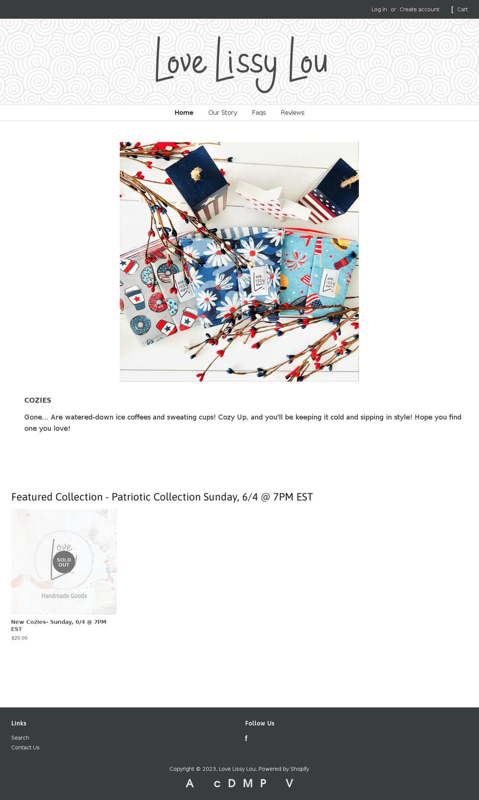 lovelissylou.com — Shopify storefront screenshot