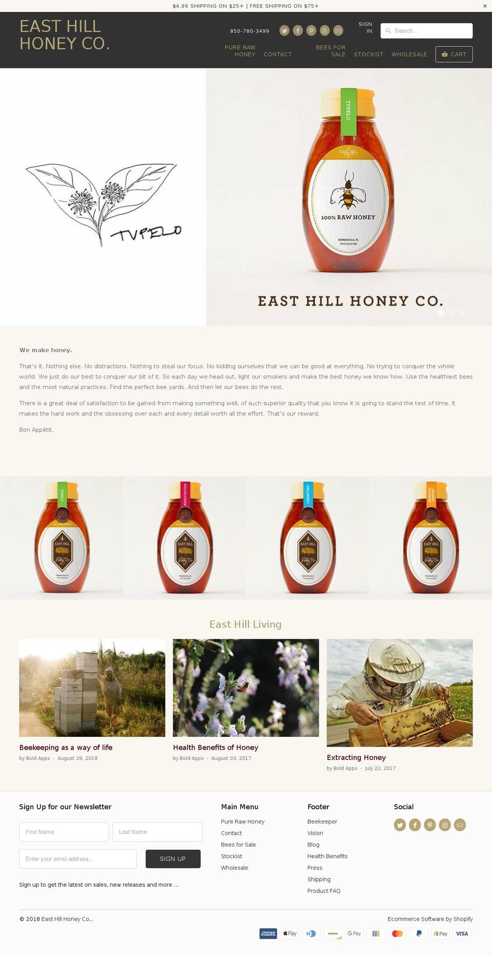 lovelocalhoney.com — Shopify storefront screenshot