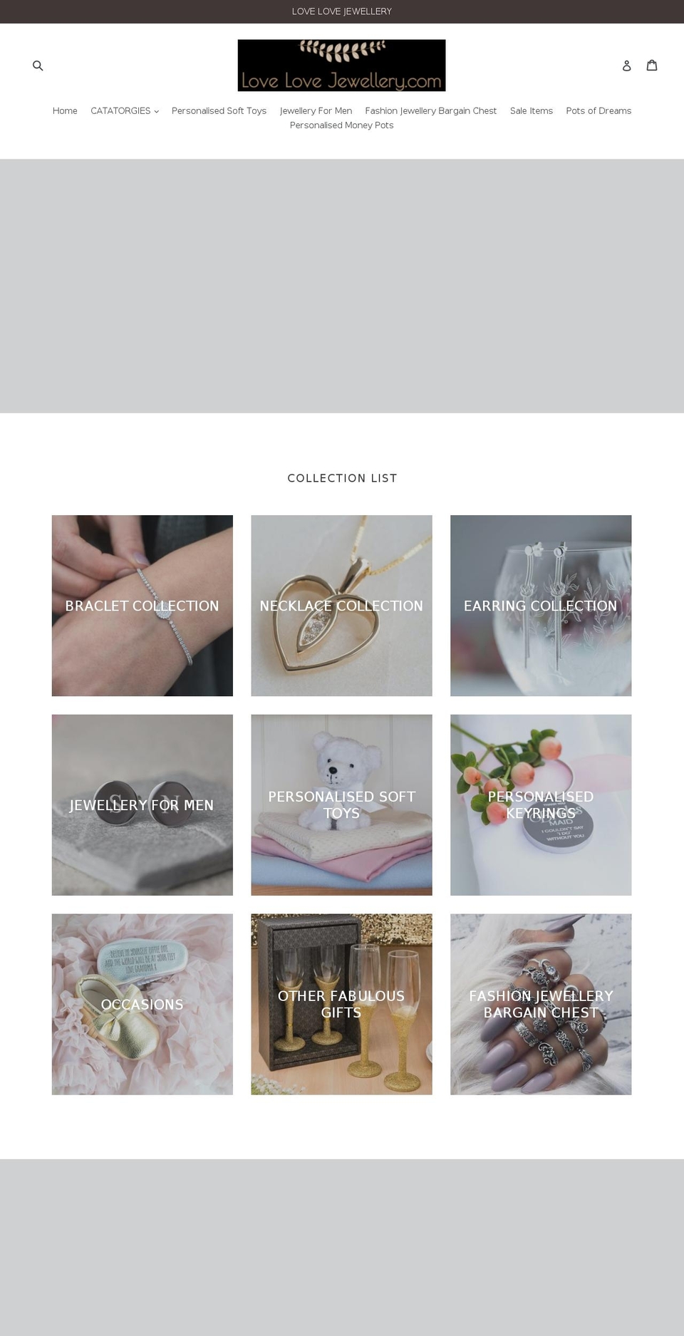 lovelovejewellery.com — Shopify storefront screenshot