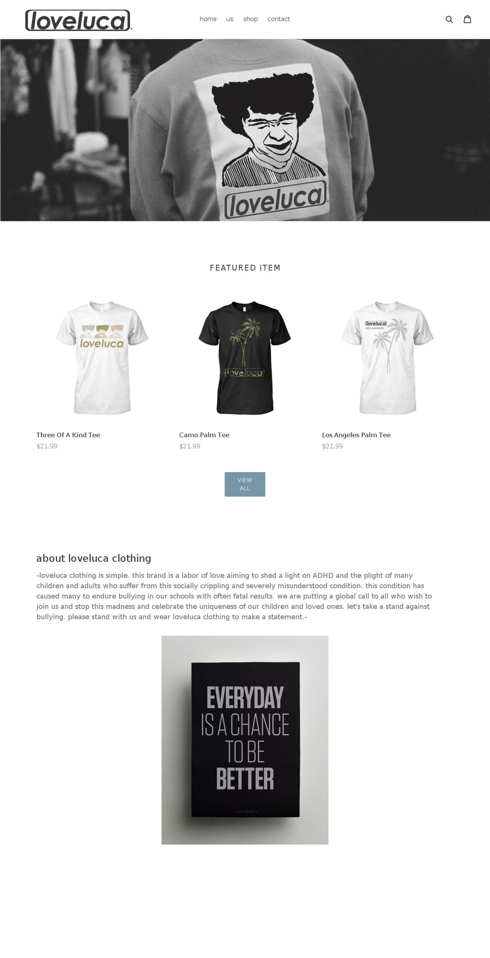 lovelucaclothing.com — Shopify storefront screenshot