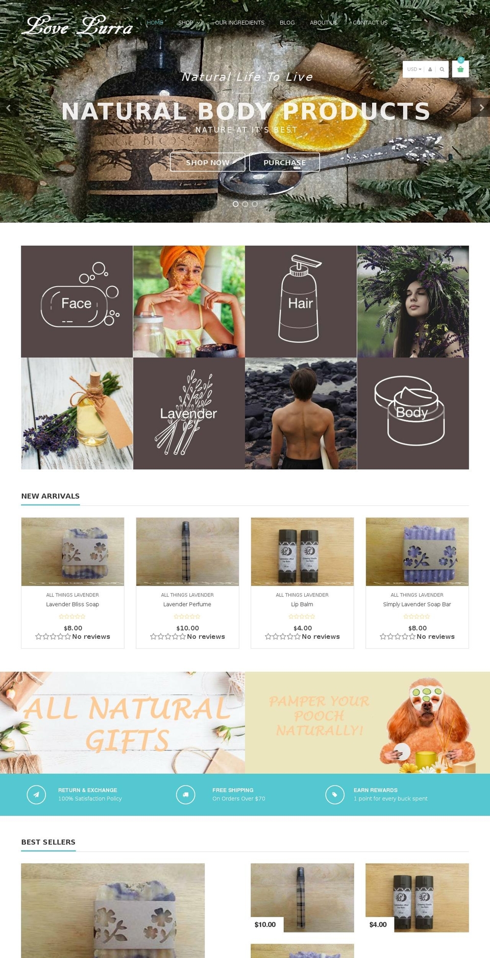 lovelurra.com shopify website screenshot