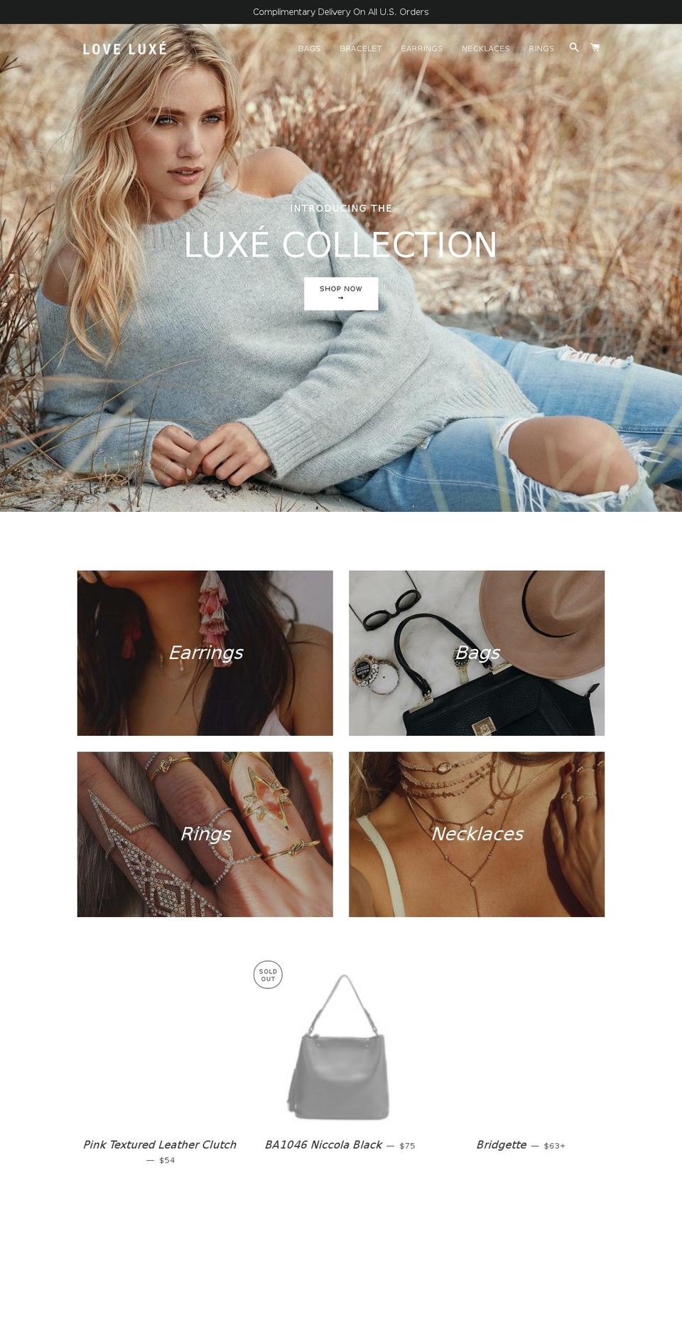 loveluxe.co shopify website screenshot