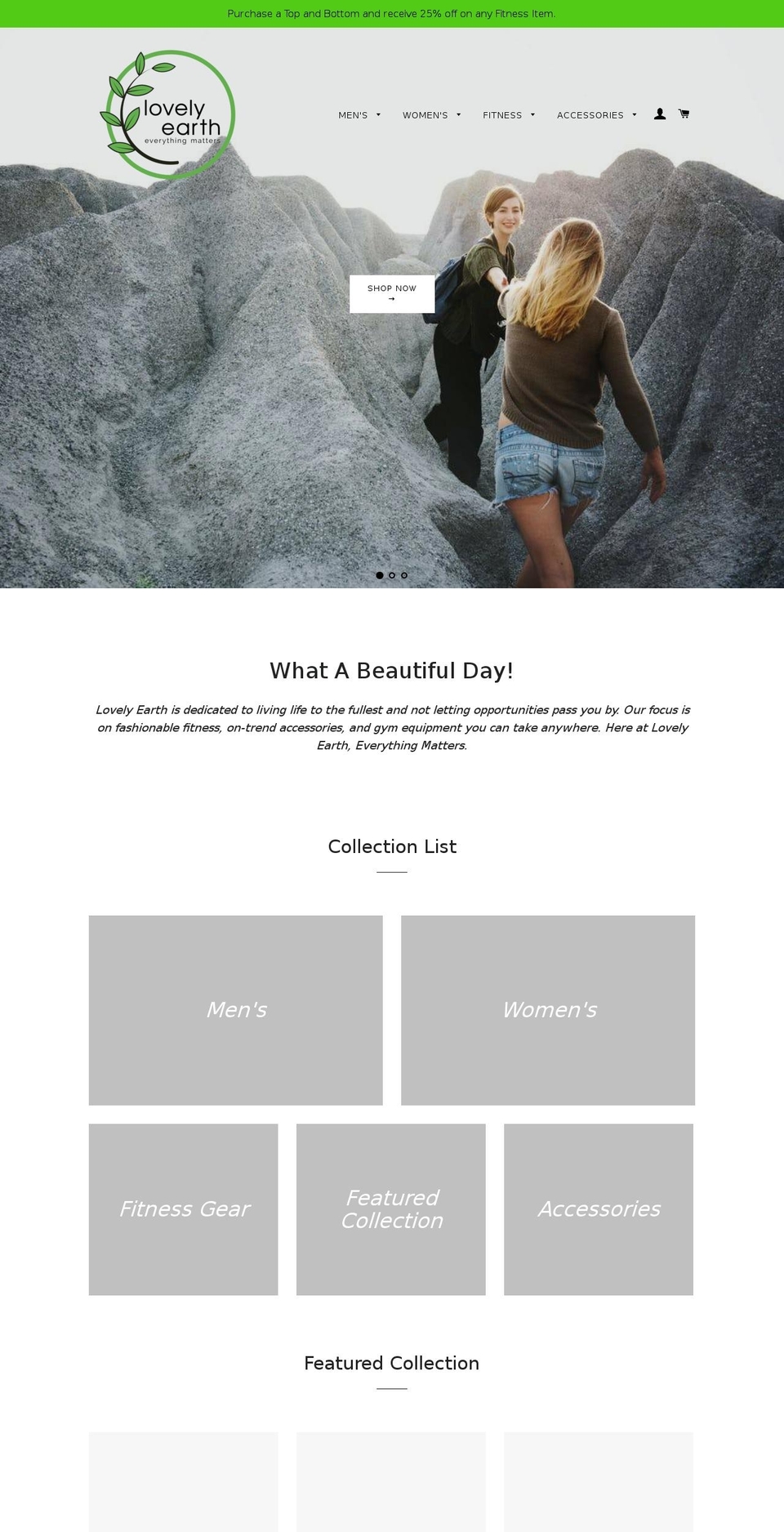 lovely-earth.com — Shopify storefront screenshot