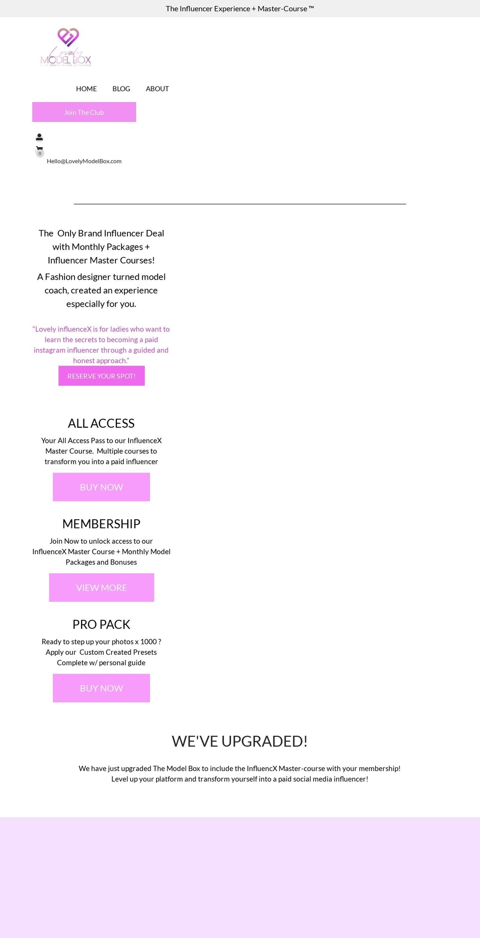 lovely-model-box.myshopify.com shopify website screenshot