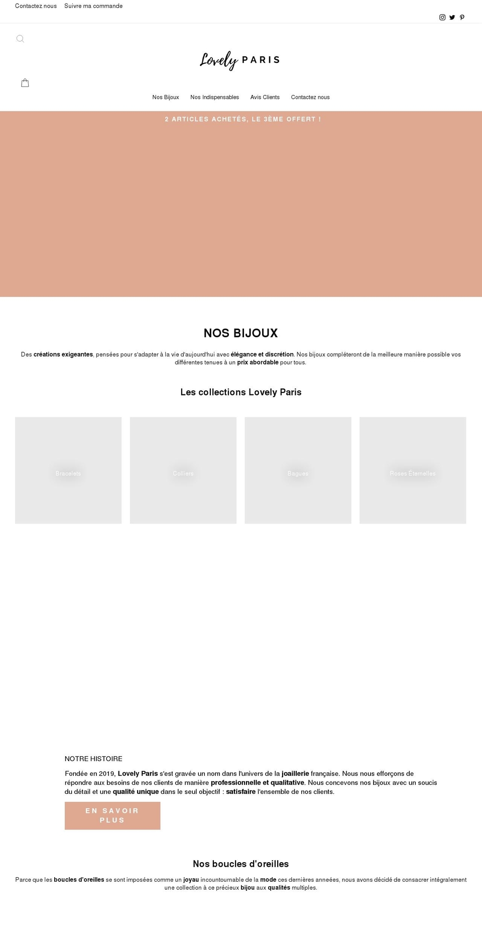 lovely-paris.com shopify website screenshot