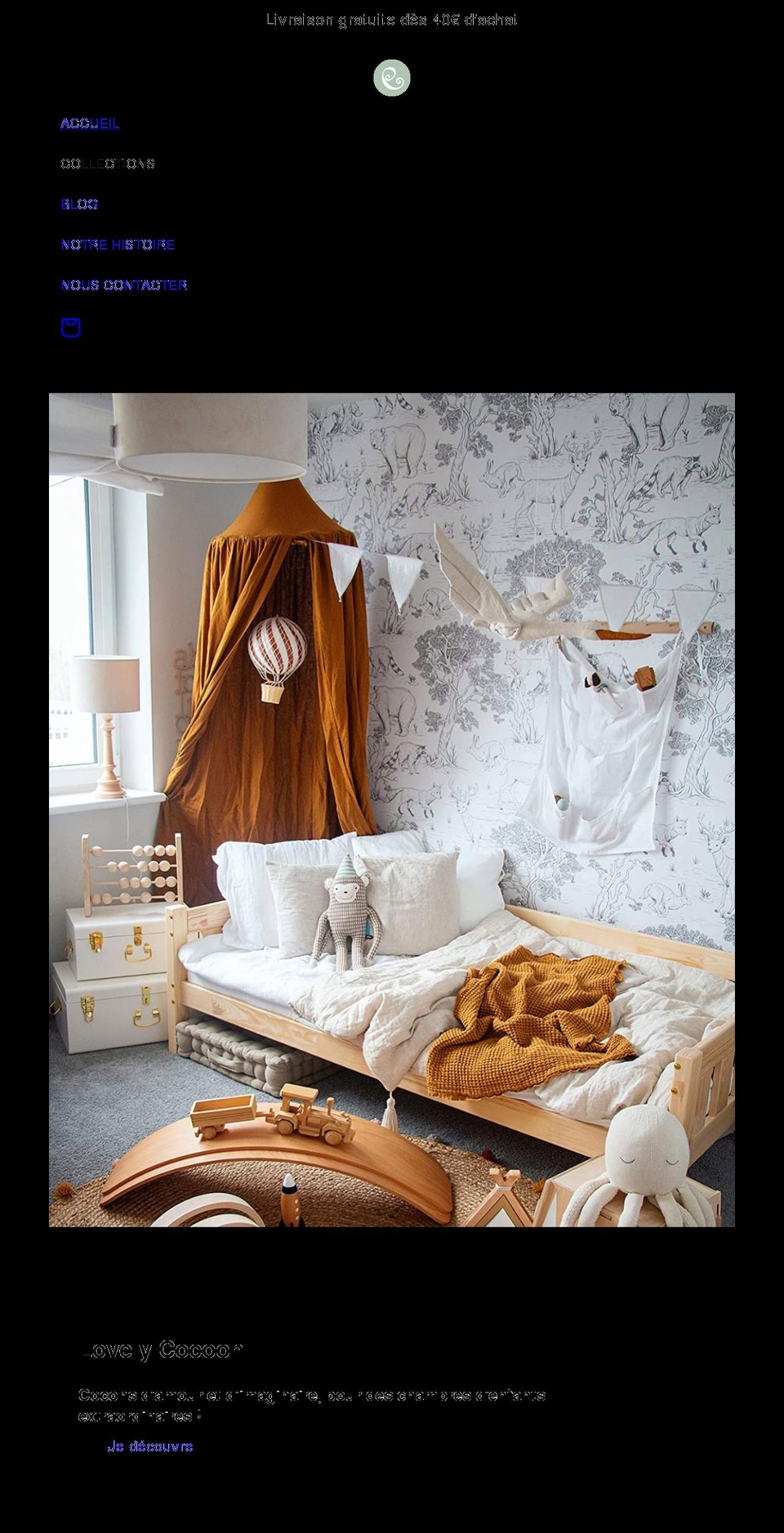 lovelycocoon.com shopify website screenshot