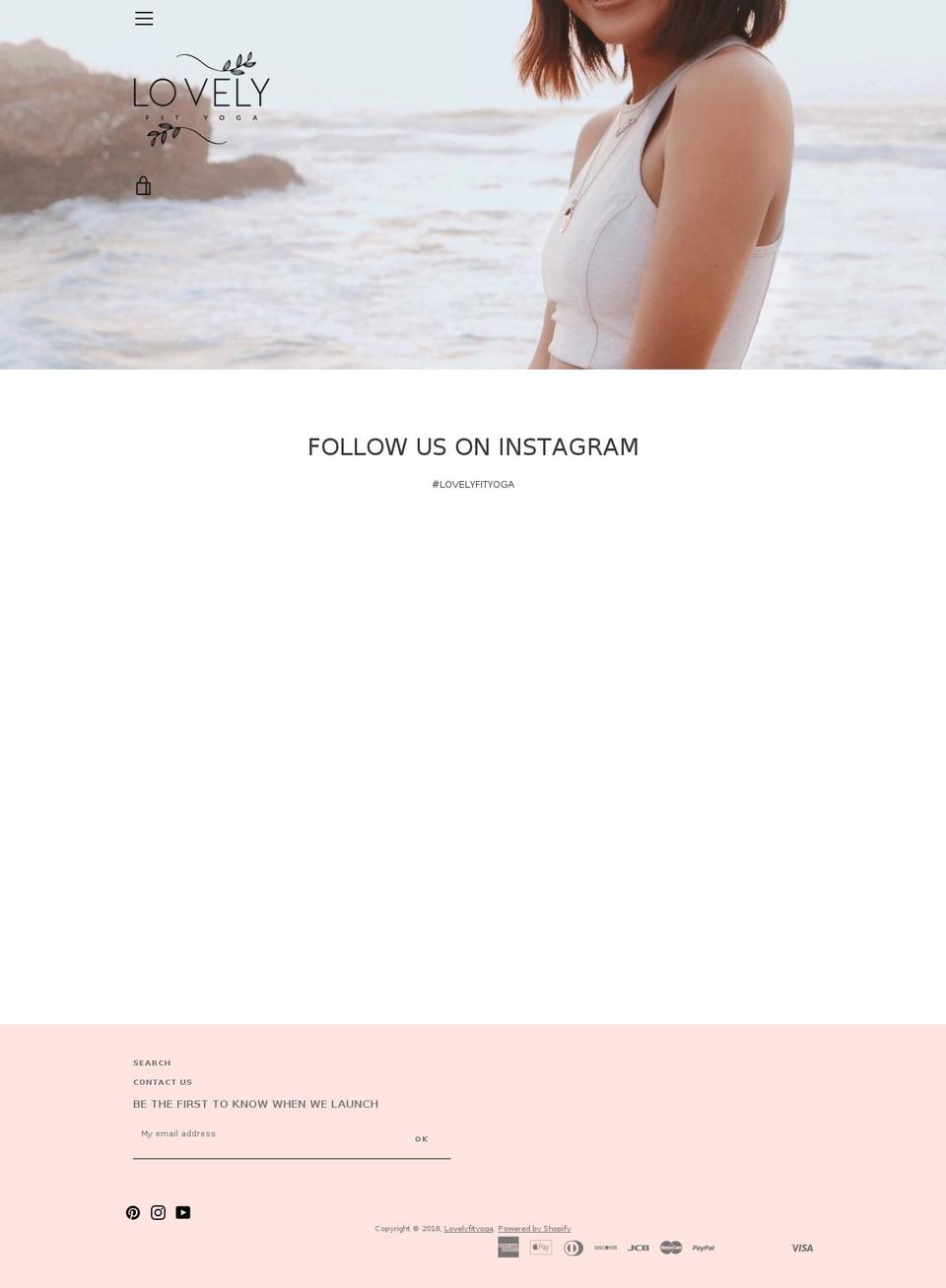 lovelyfityoga.com — Shopify storefront screenshot