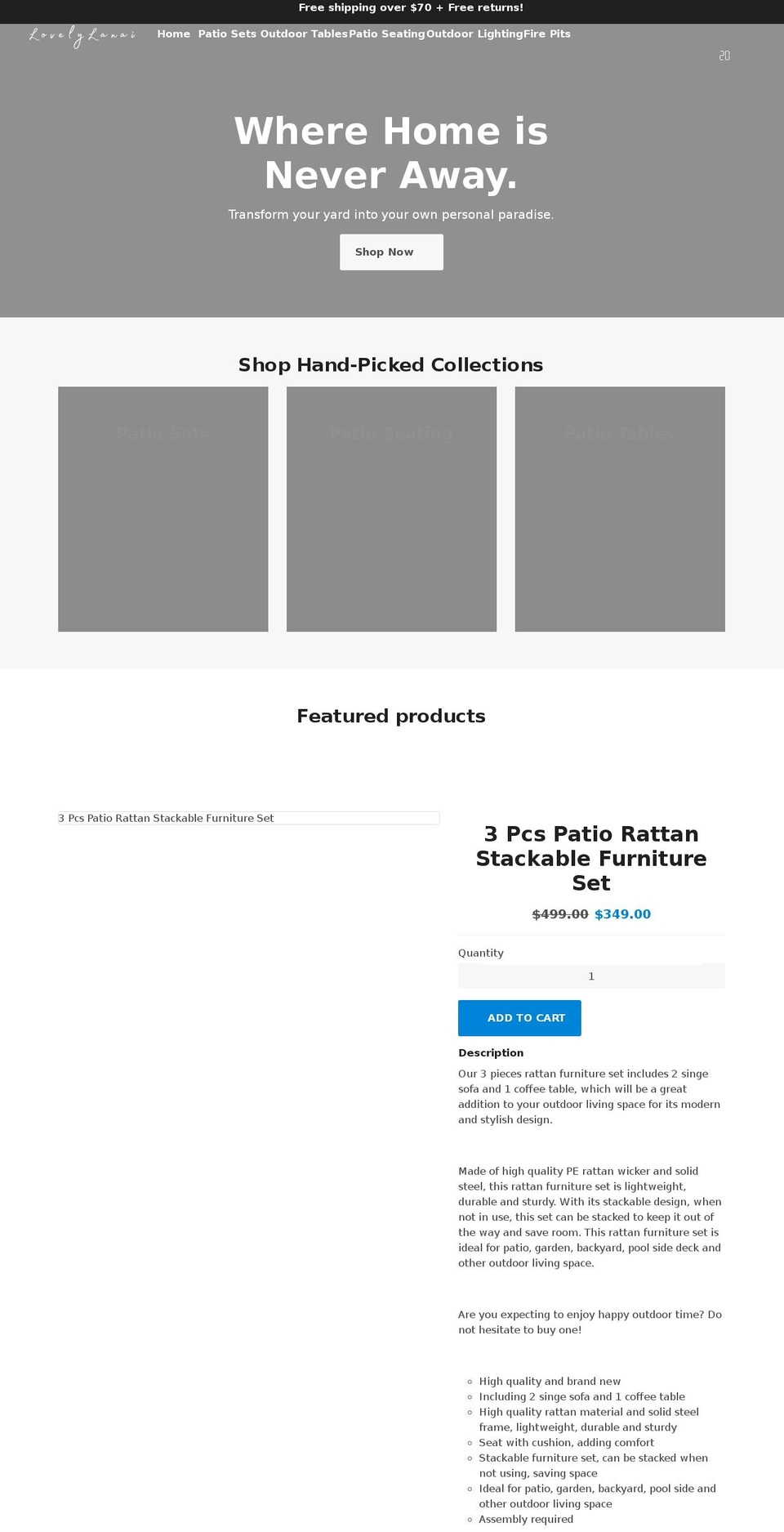 lovelylanai.com shopify website screenshot