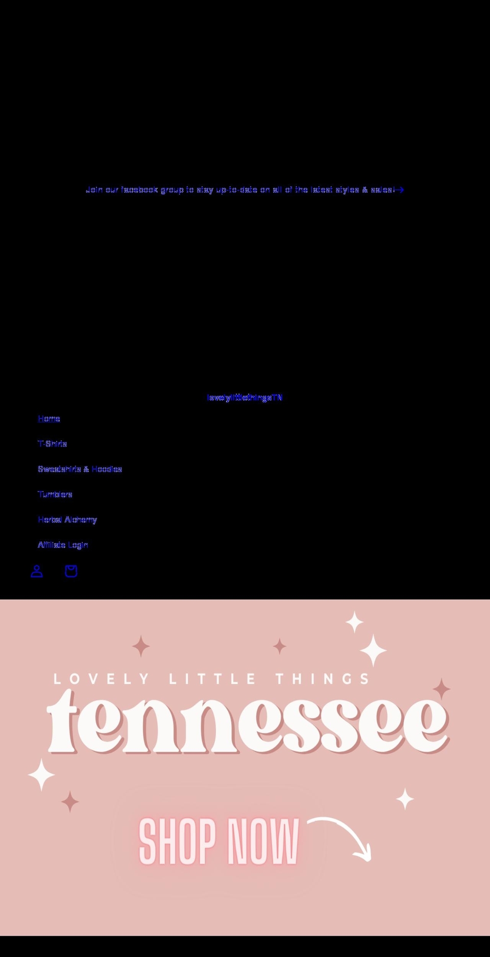 lovelylittlethingstn.com shopify website screenshot