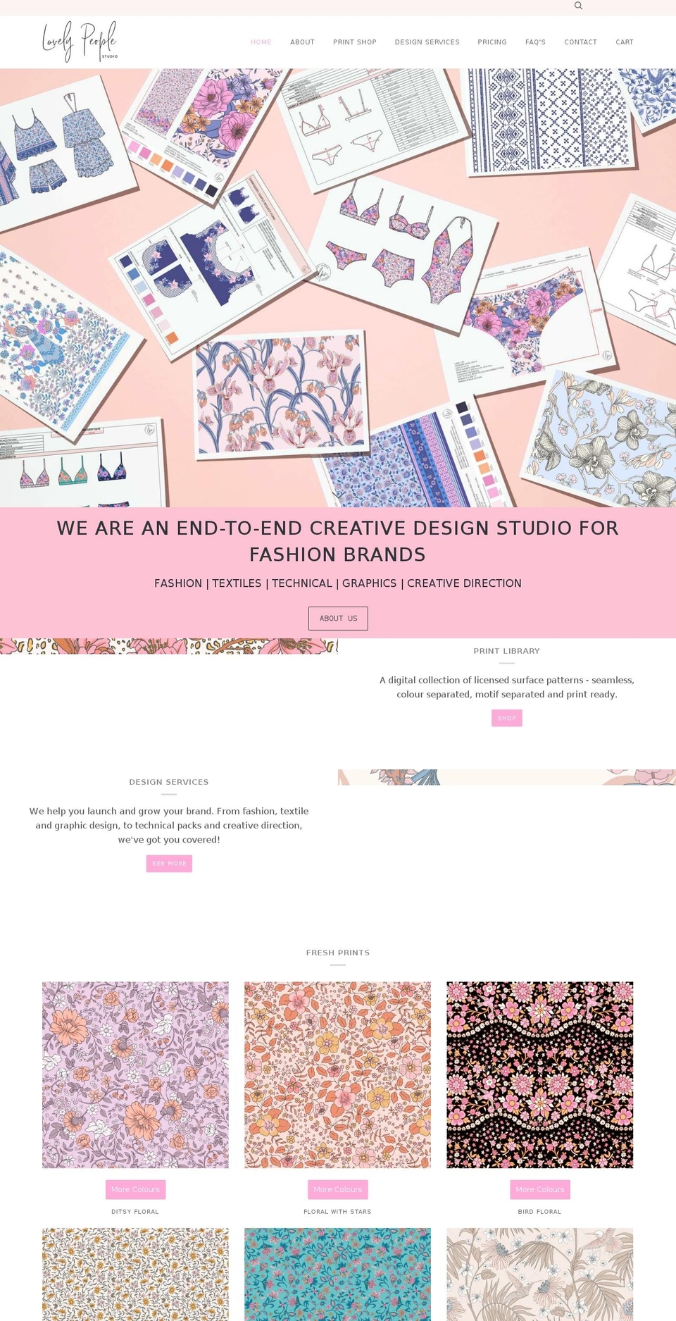 lovelypeoplestudios.com — Shopify storefront screenshot