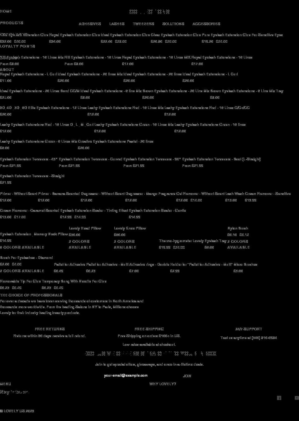 lovelyus.co shopify website screenshot