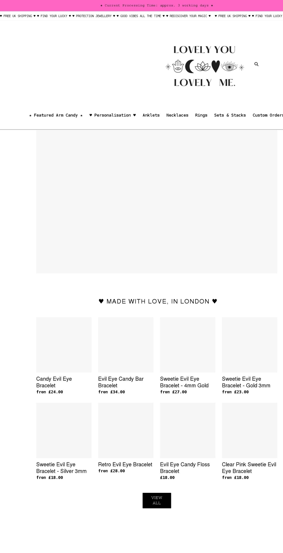 lovelyyoulovelyme.com shopify website screenshot