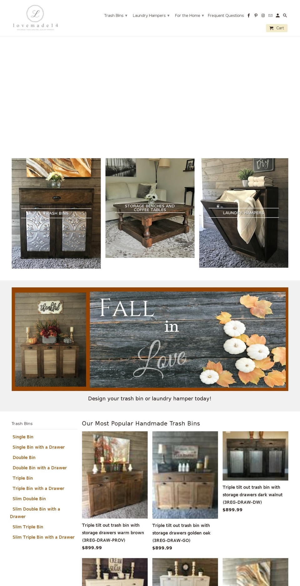 lovemade14.com — Shopify storefront screenshot