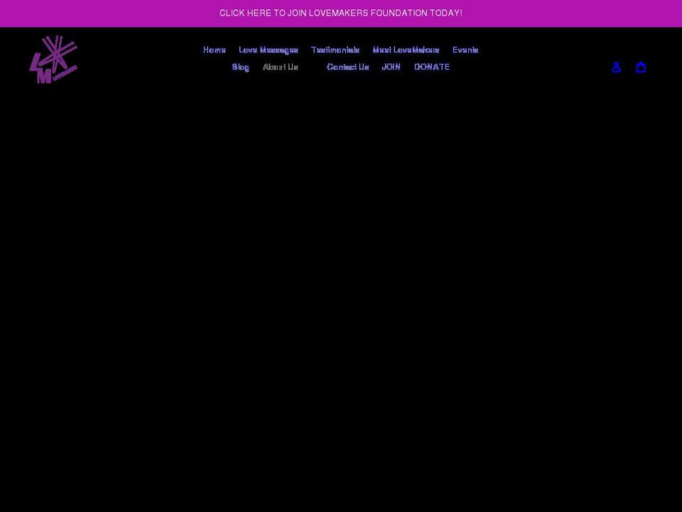 lovemakersfoundation.com shopify website screenshot