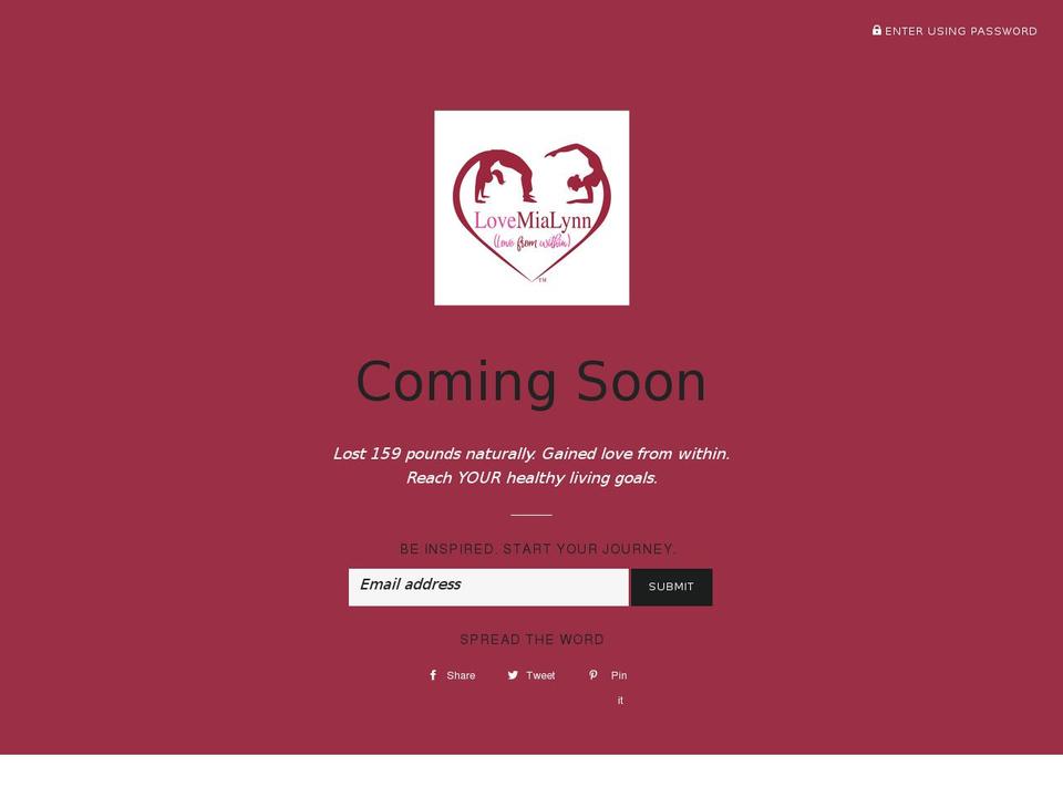lovemialynn.com — Shopify storefront screenshot