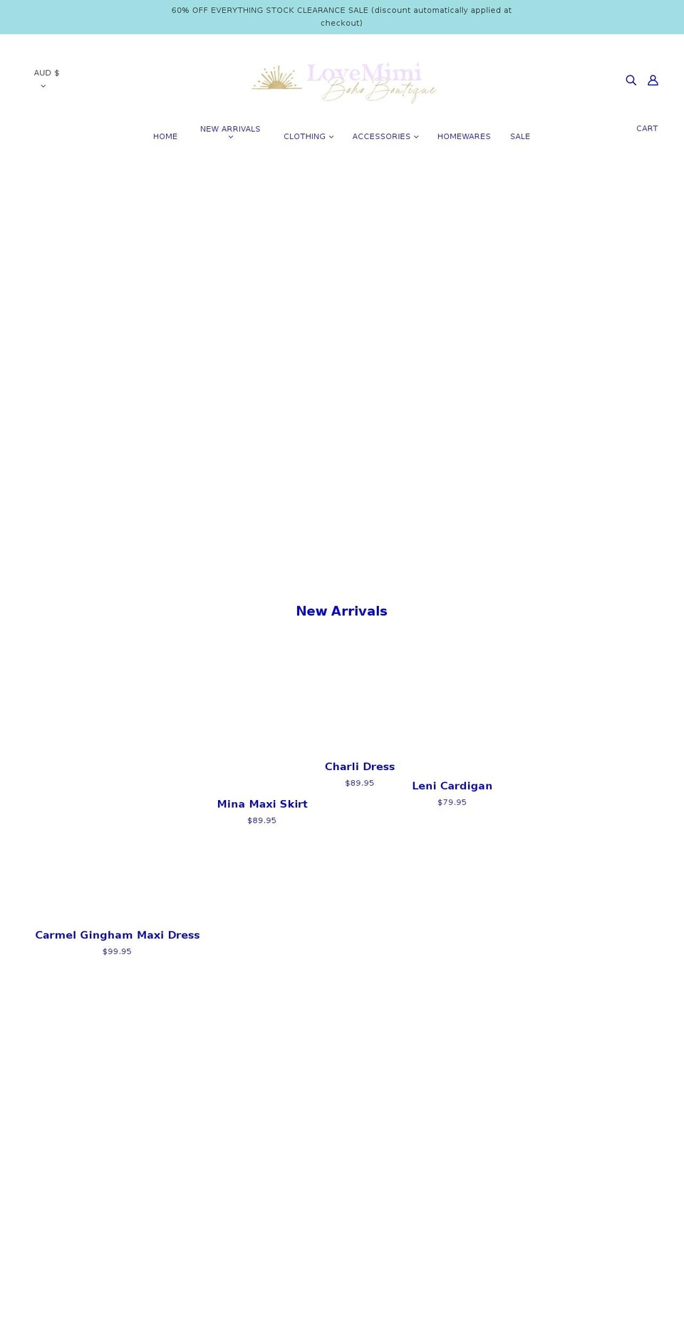 lovemimi.net shopify website screenshot