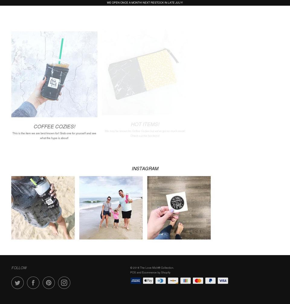 lovemitch.com — Shopify storefront screenshot