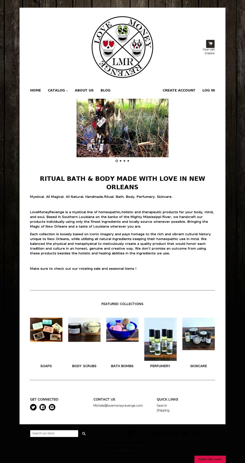 lovemoneyrevenge.com shopify website screenshot