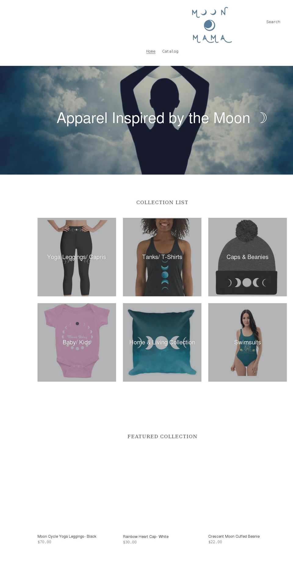 lovemoonmama.com shopify website screenshot