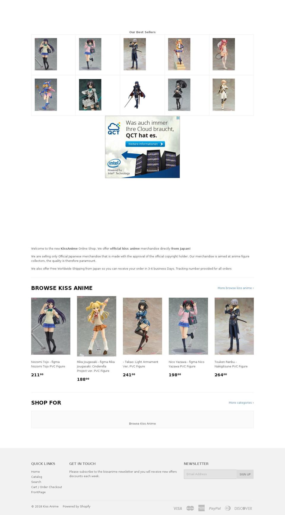 lovemyanime.net shopify website screenshot