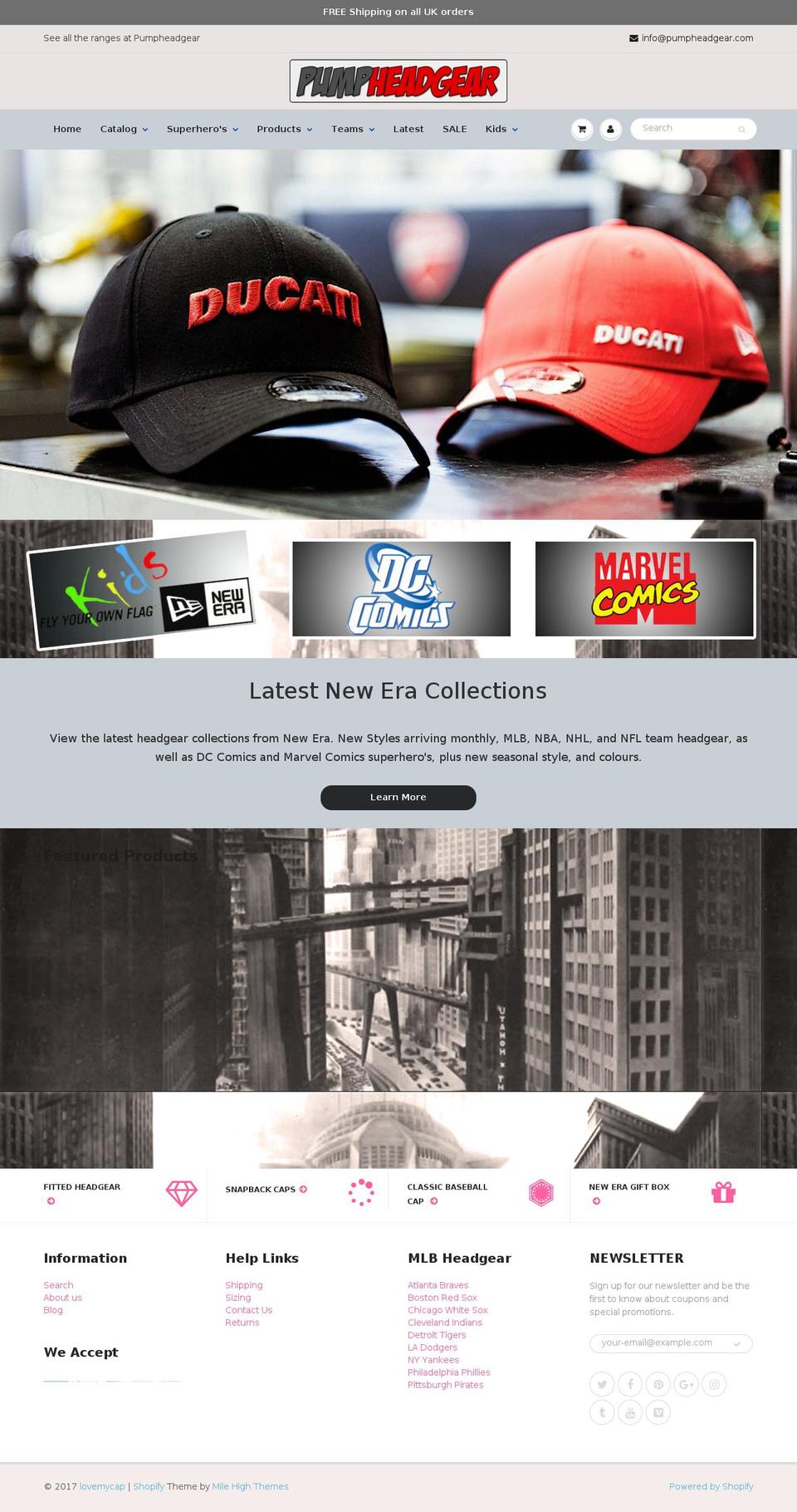 lovemycap.com shopify website screenshot