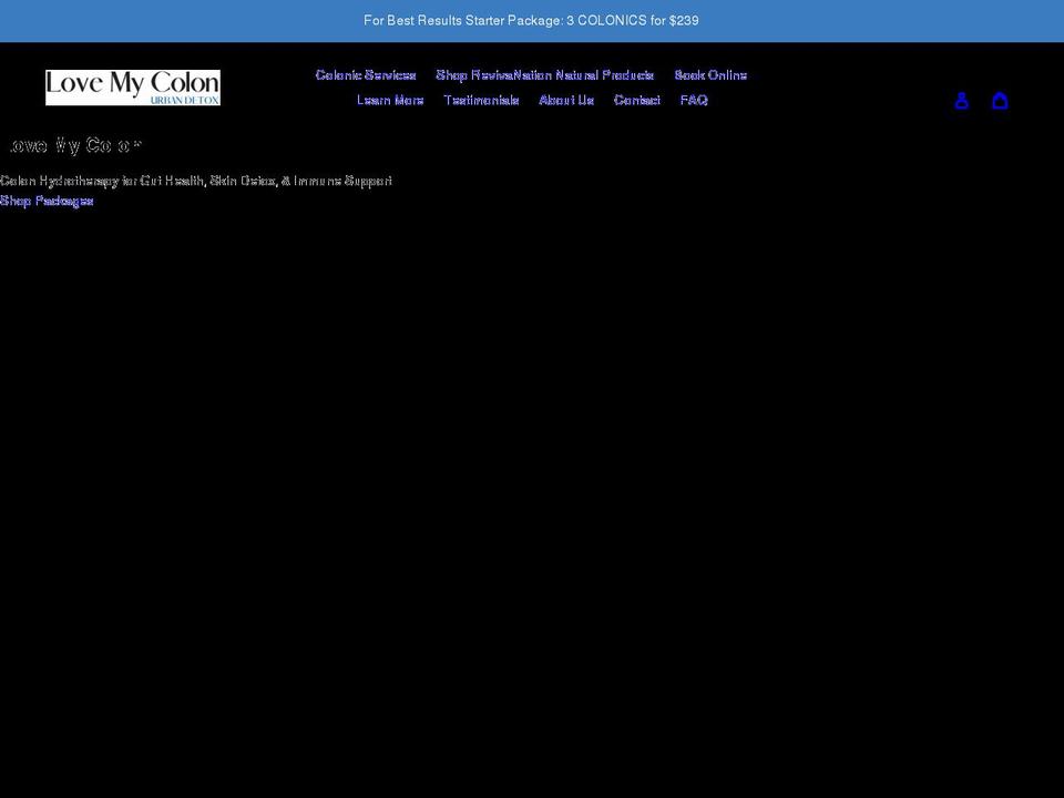 lovemycolon.com shopify website screenshot