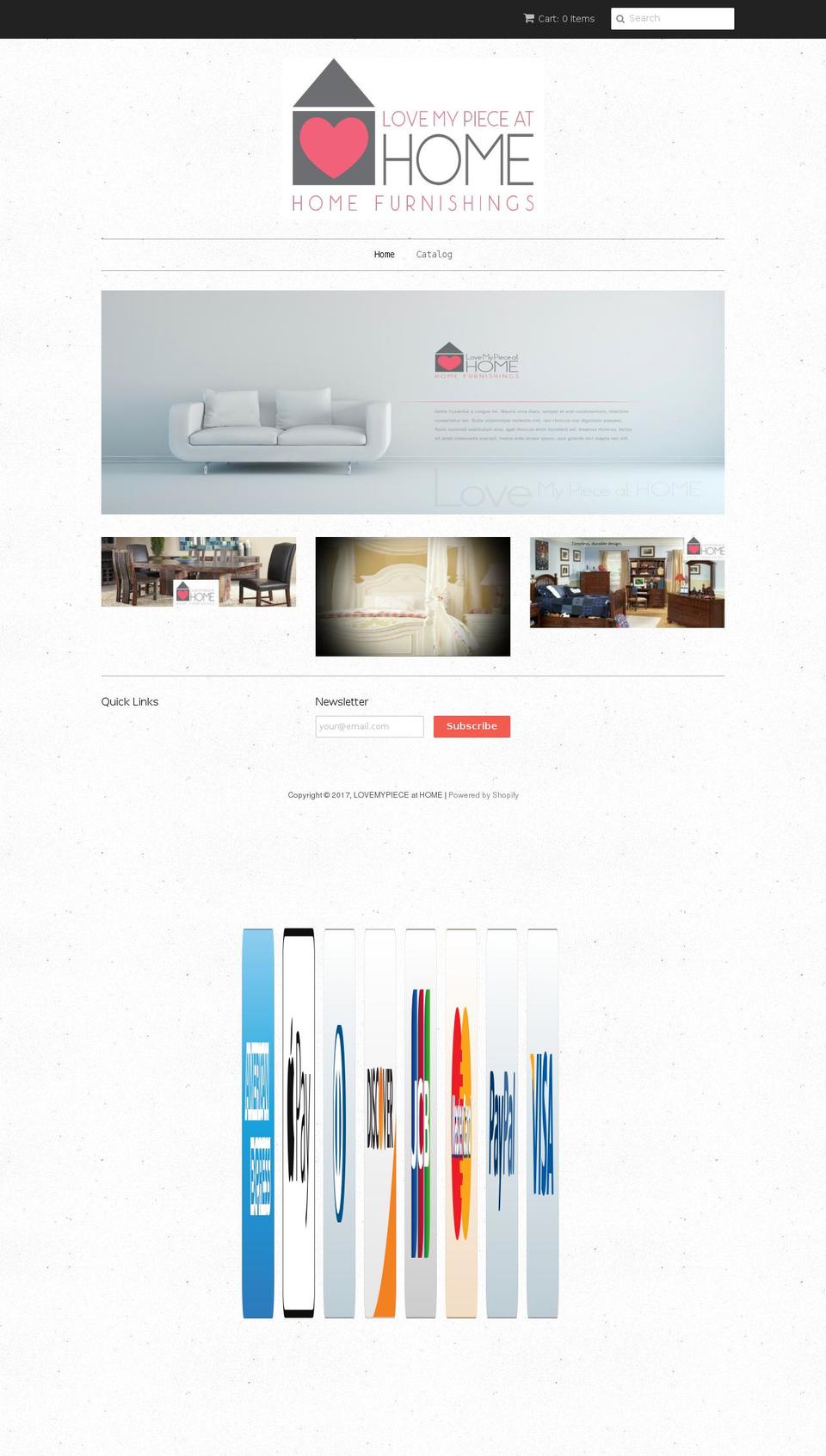 lovemypieceathome.com shopify website screenshot