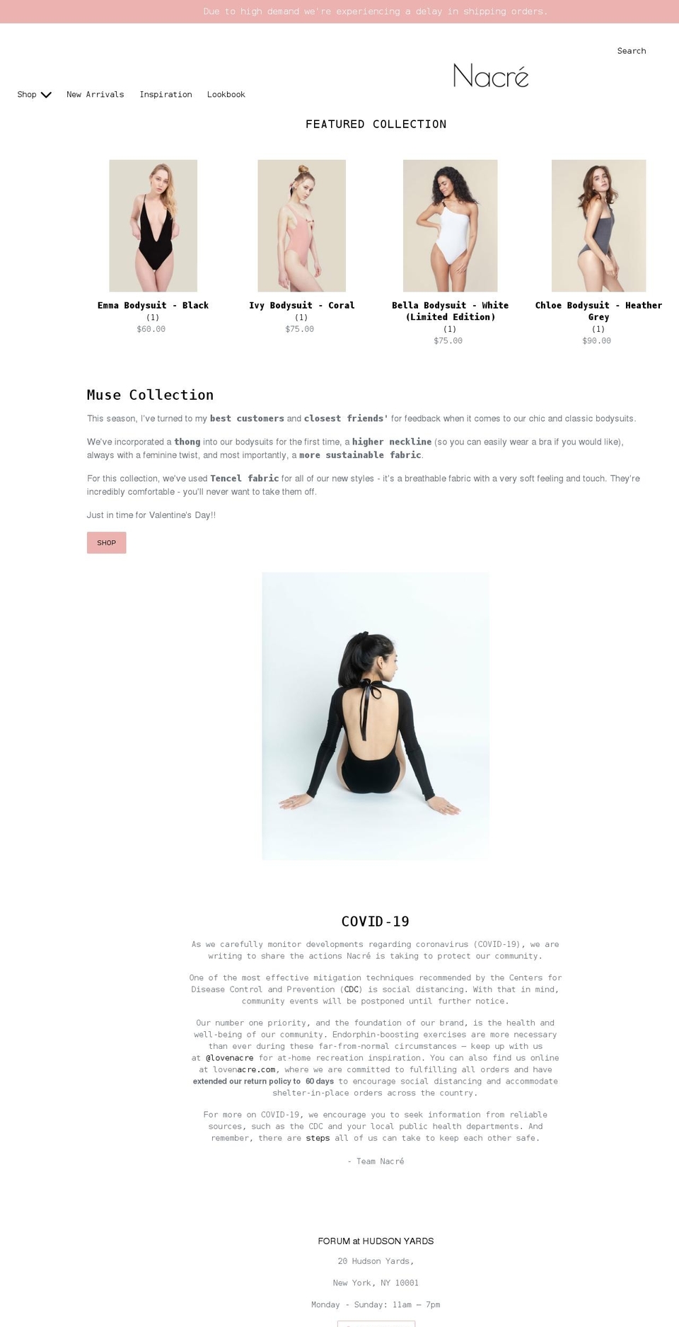lovenacre.com shopify website screenshot