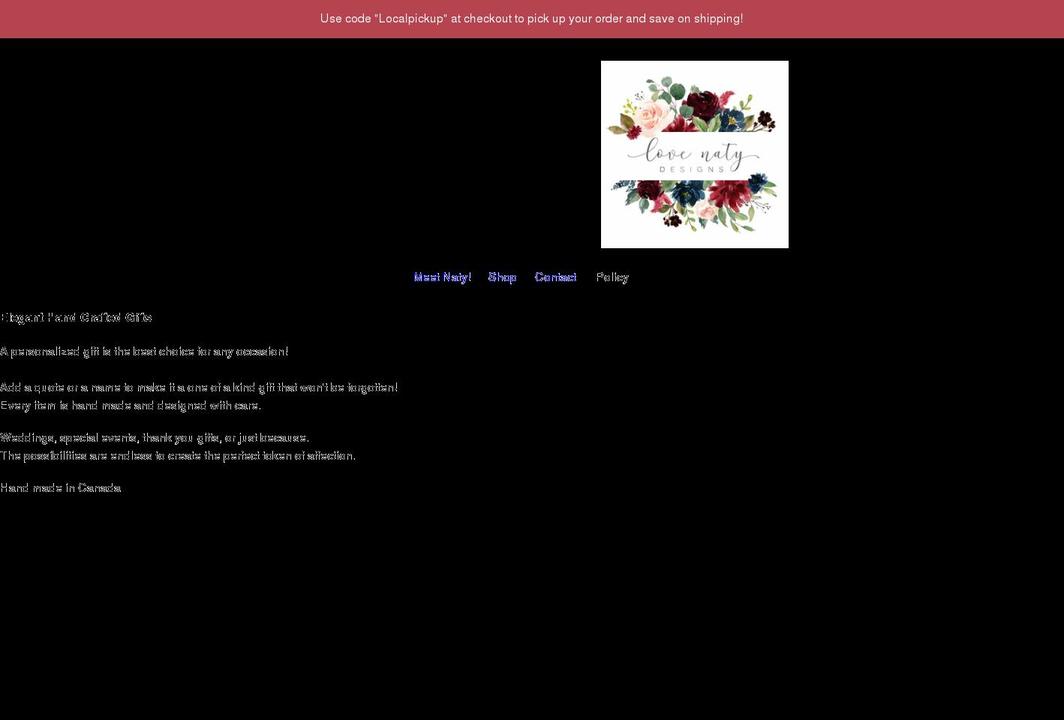 lovenaty.com shopify website screenshot