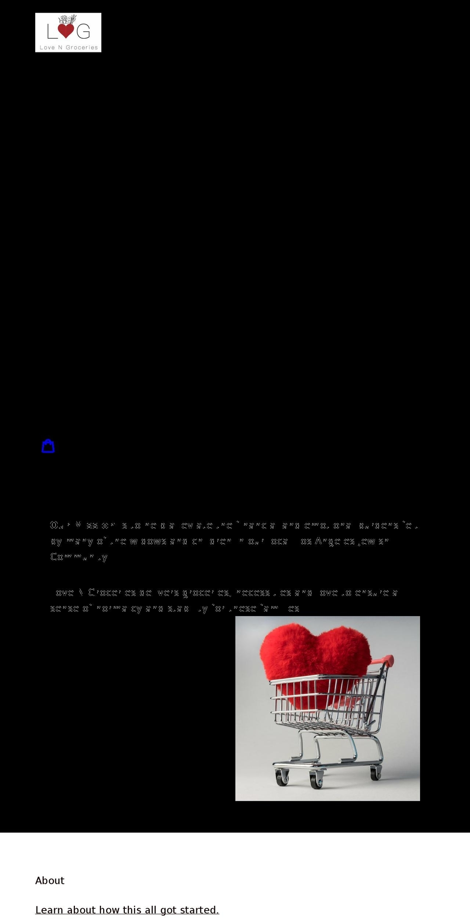 lovengroceries.com shopify website screenshot