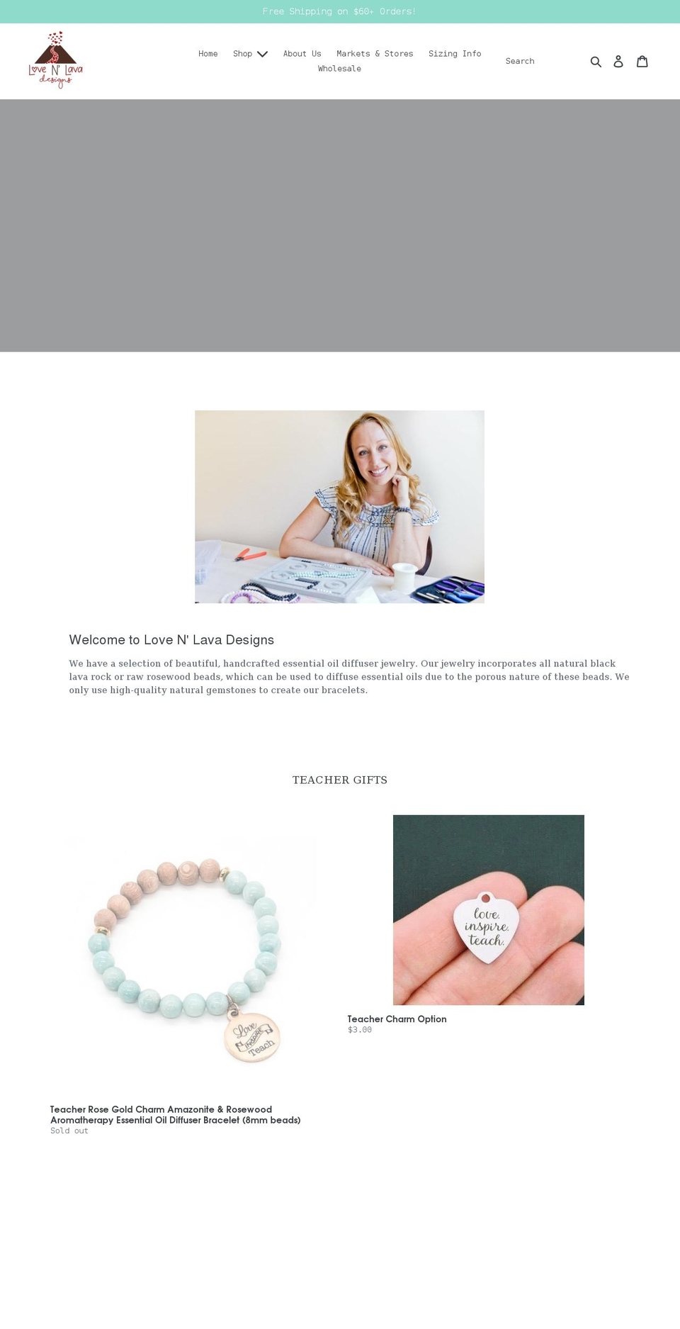 lovenlavadesigns.com shopify website screenshot