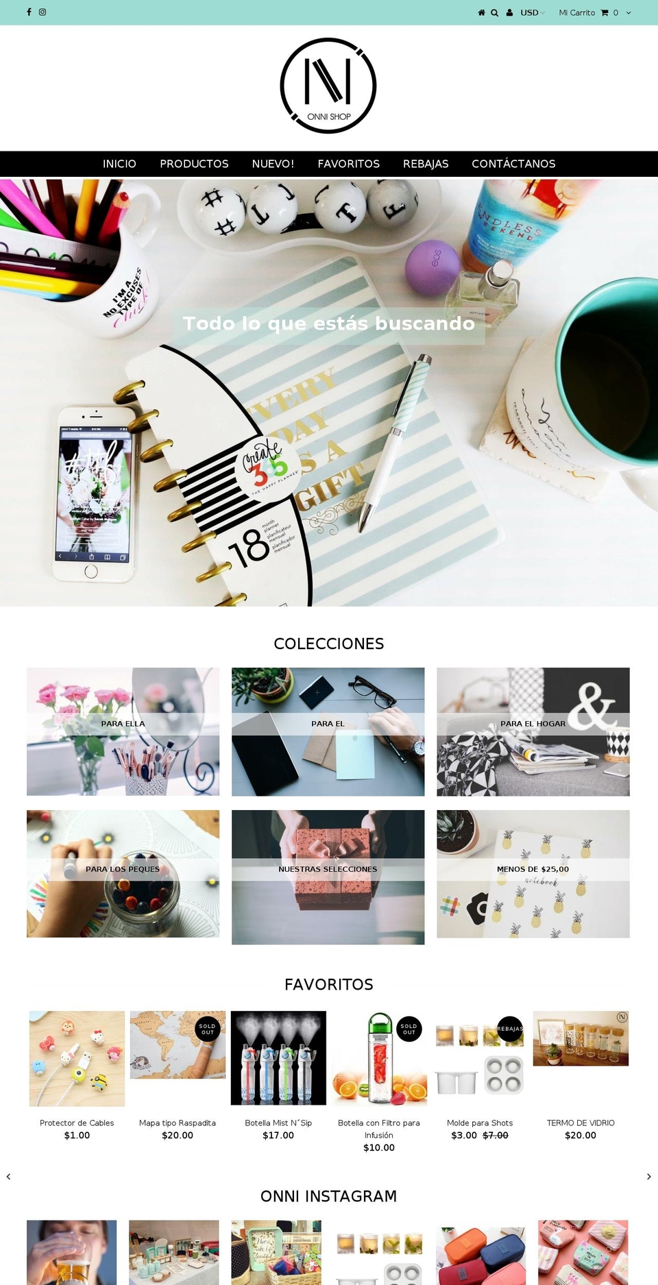 loveonni.com — Shopify storefront screenshot