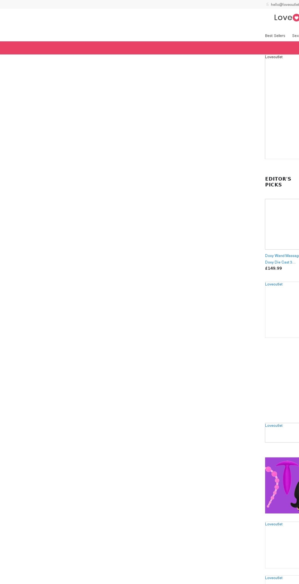 loveoutlet.co.uk shopify website screenshot