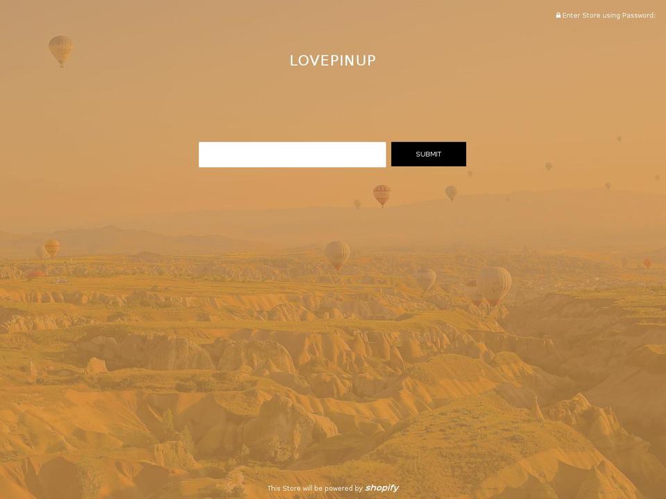 lovepinup.com shopify website screenshot