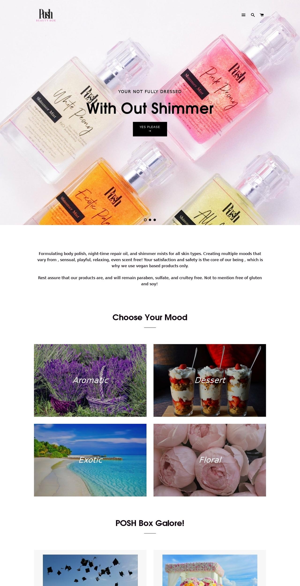 loveposhbeauty.com — Shopify storefront screenshot