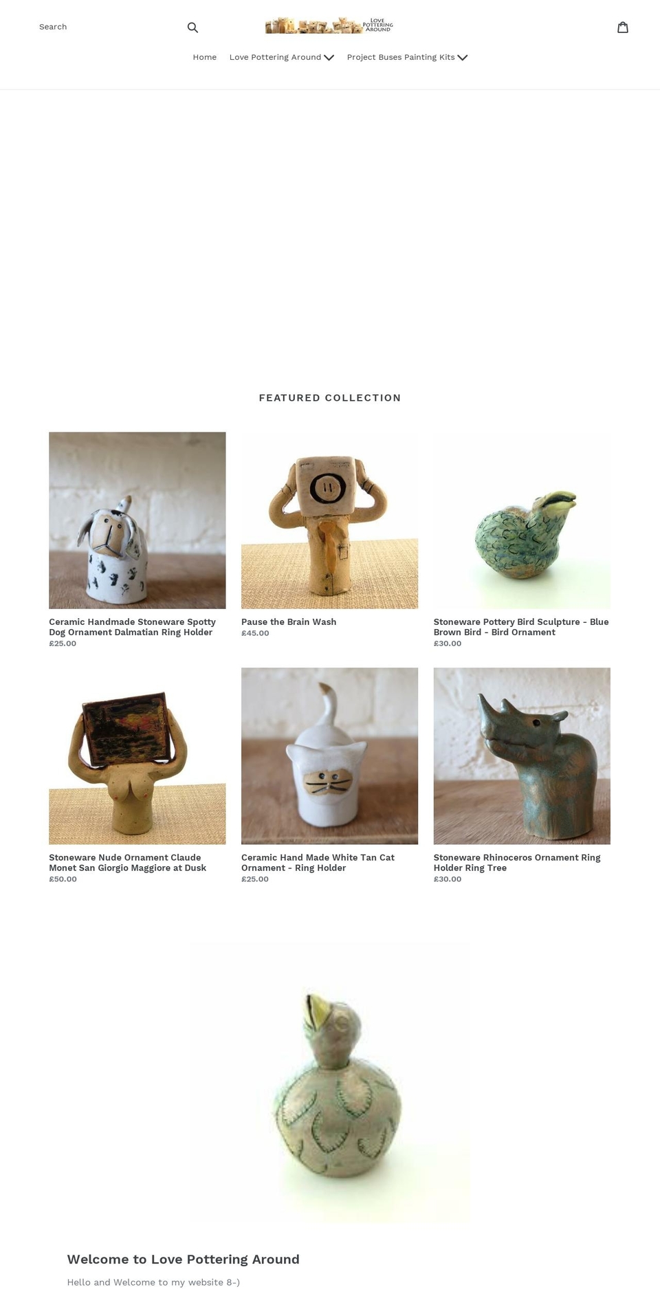 lovepotteringaround.com — Shopify storefront screenshot