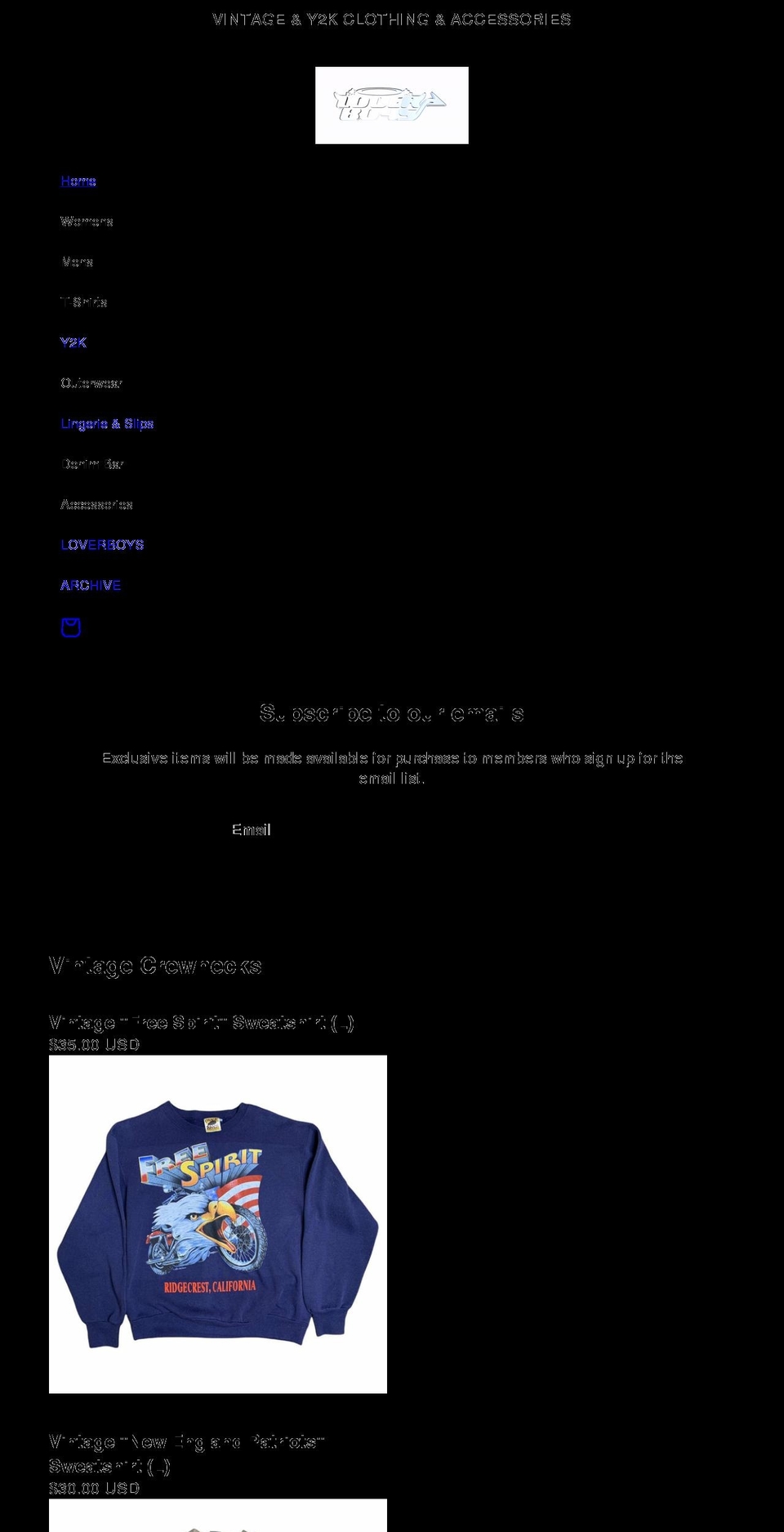 loverboys.co shopify website screenshot