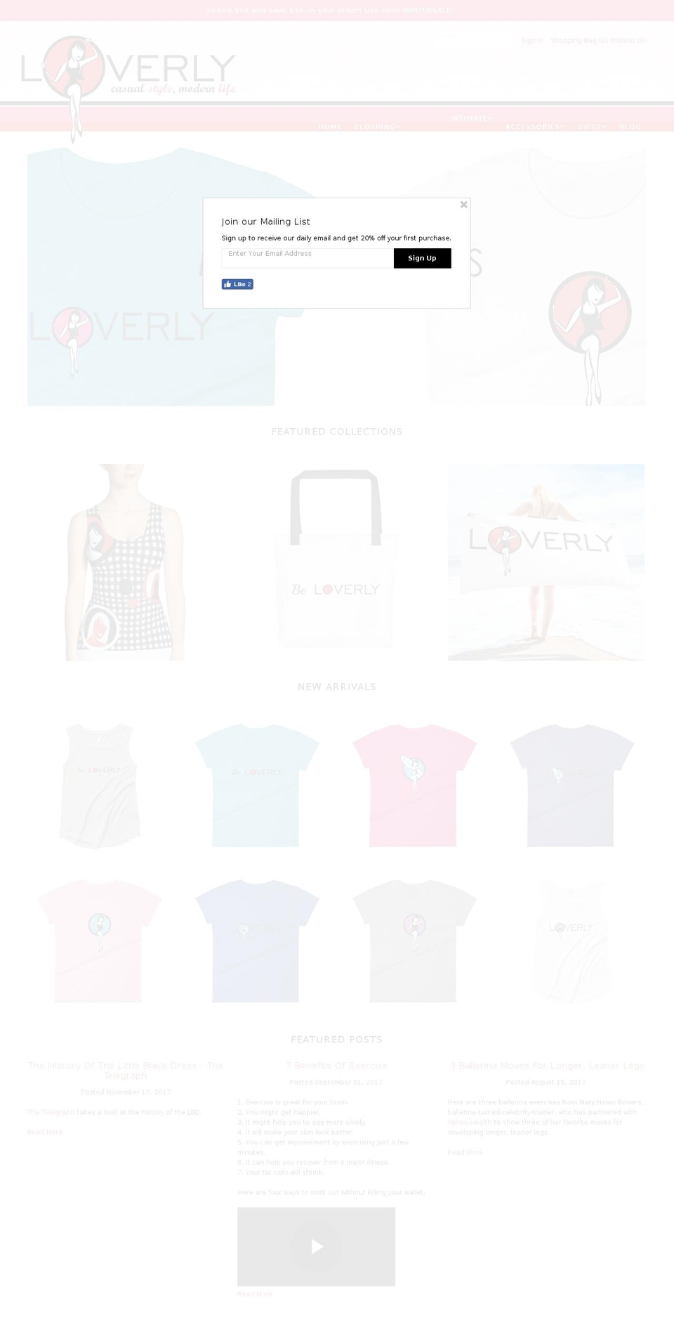 loverly.com — Shopify storefront screenshot