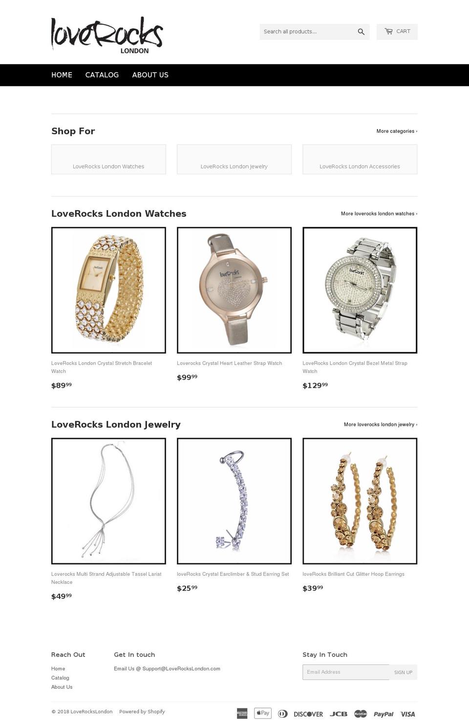 loverockslondon.com — Shopify storefront screenshot