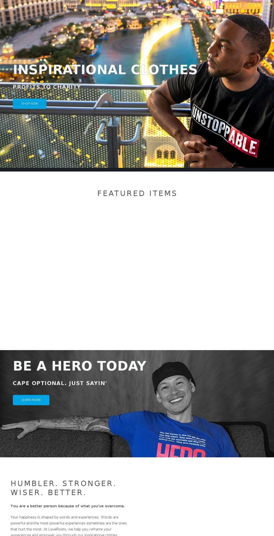 loveroots.com — Shopify storefront screenshot